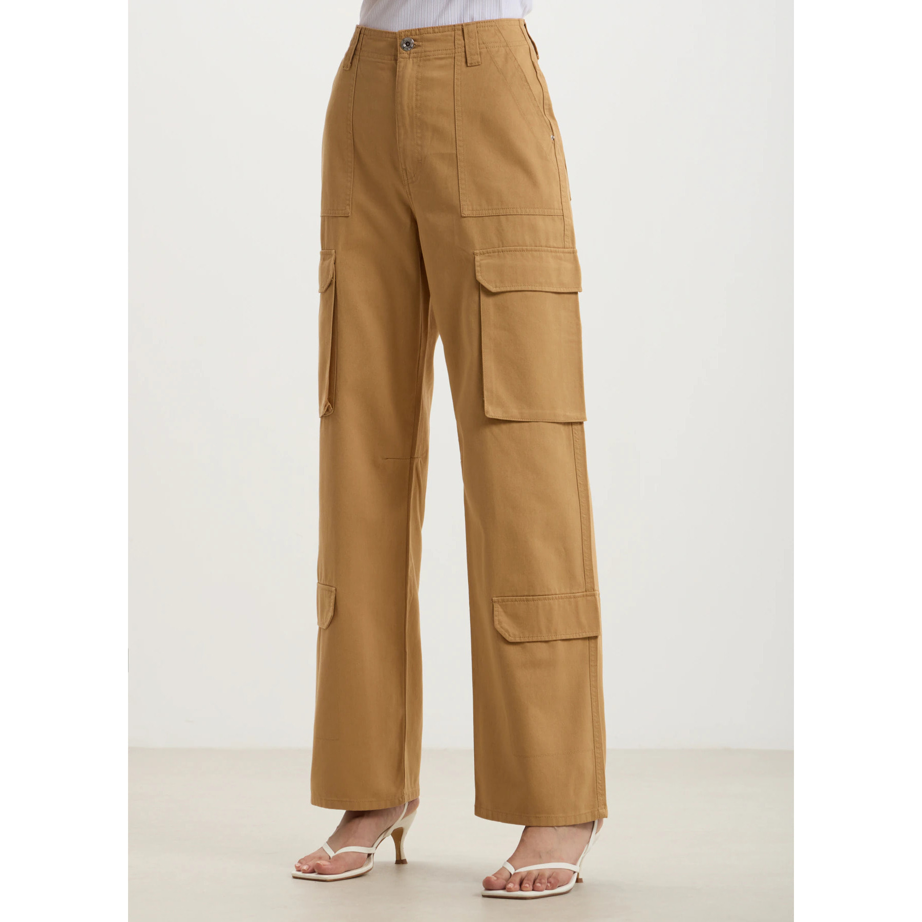 Pantalone cargo in twill