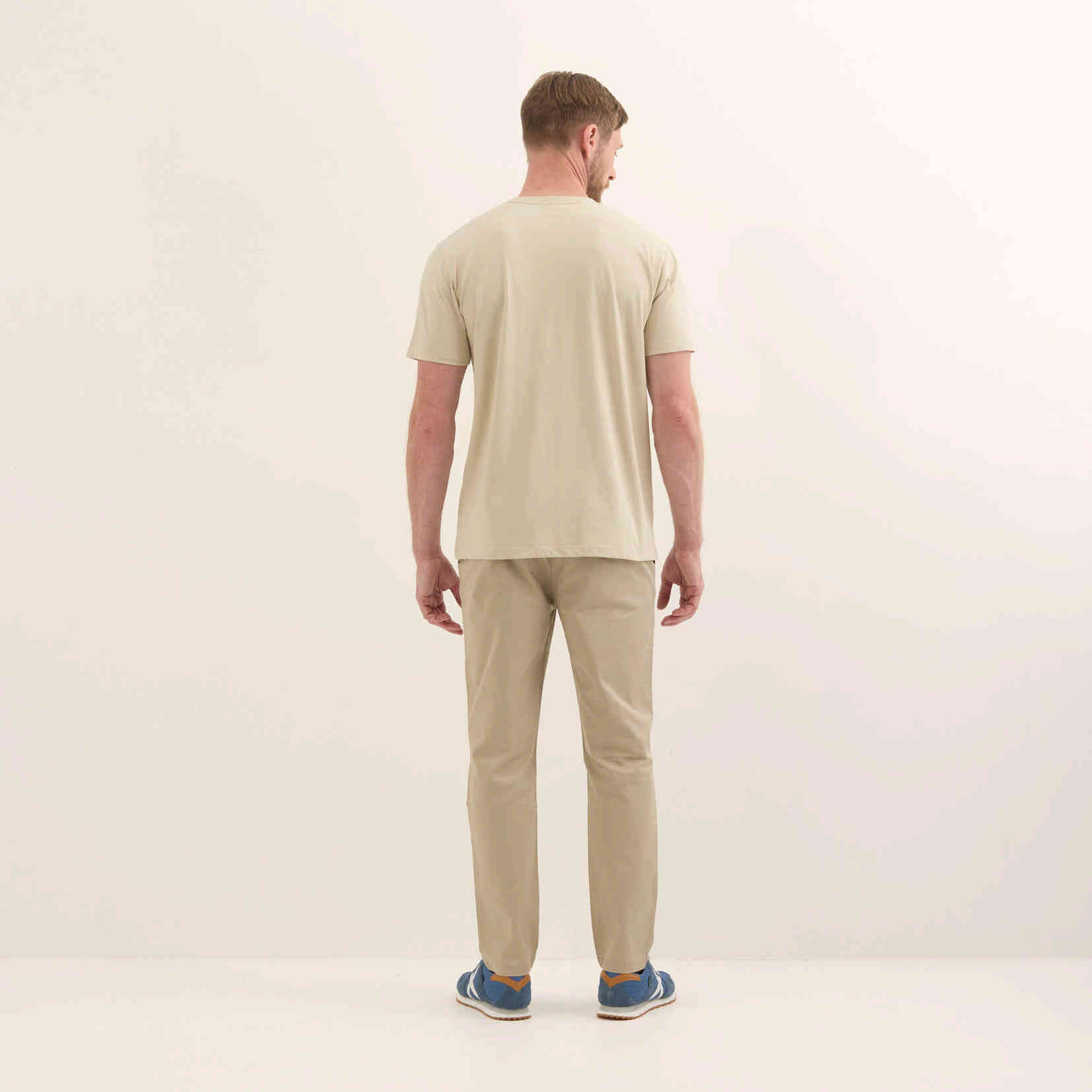 Camiseta Básica Algodón Orgánico Arena ESSENTIALS T-SHIRT SAND