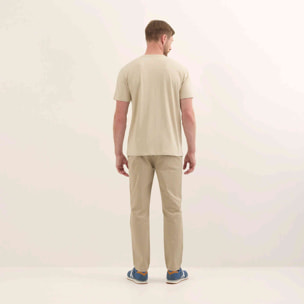 Camiseta Básica Algodón Orgánico Arena ESSENTIALS T-SHIRT SAND