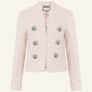 PHILIPP PLEIN Tweed Jacket Crystals
