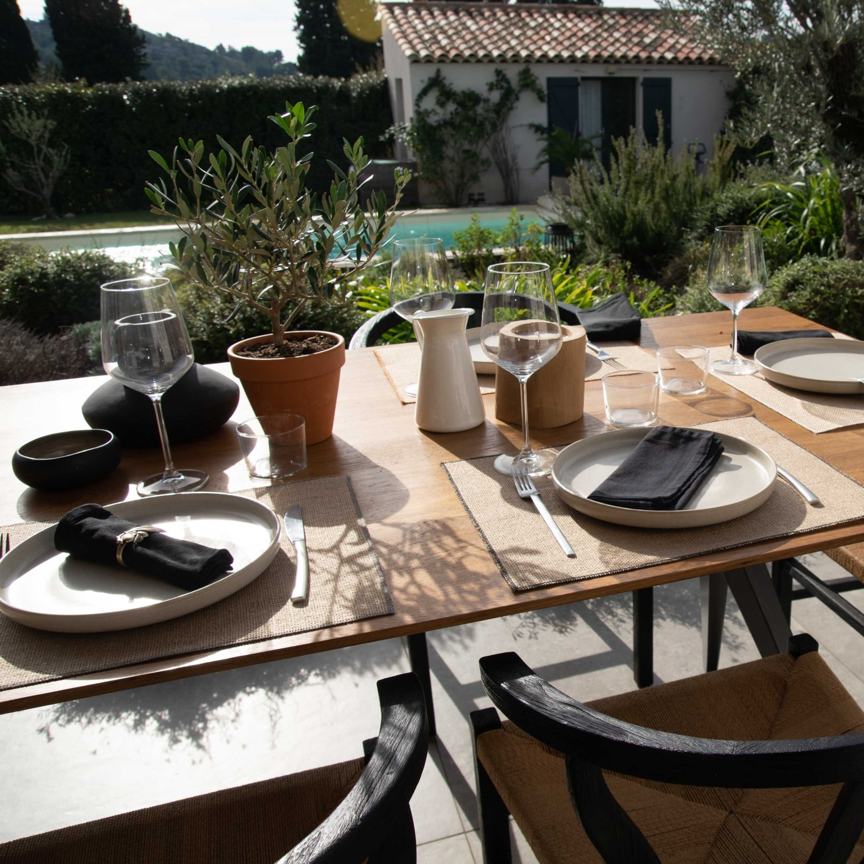 Set de table en jute enduite - Taupe