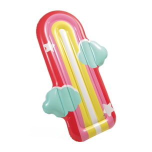 Intex Materassino Mare Gonfiabile Rainbow con Nuvole, PVC, Multicolore, 175x117x20 cm