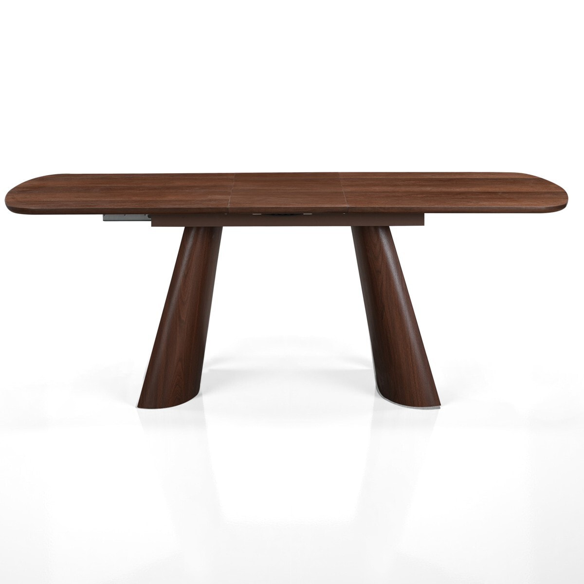 Table à manger extensible Tomasucci OTRA, en MDF finition noyer, 160/200 × 90 × 76 cm