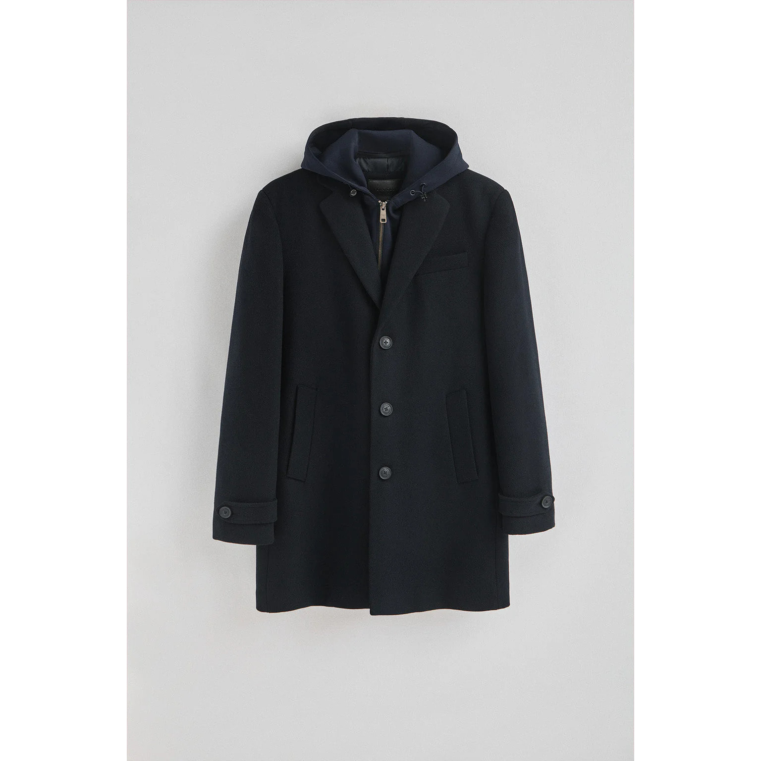 Giaccone Valberg blu marino con logo Polo Club