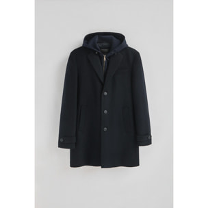 Giaccone Valberg blu marino con logo Polo Club