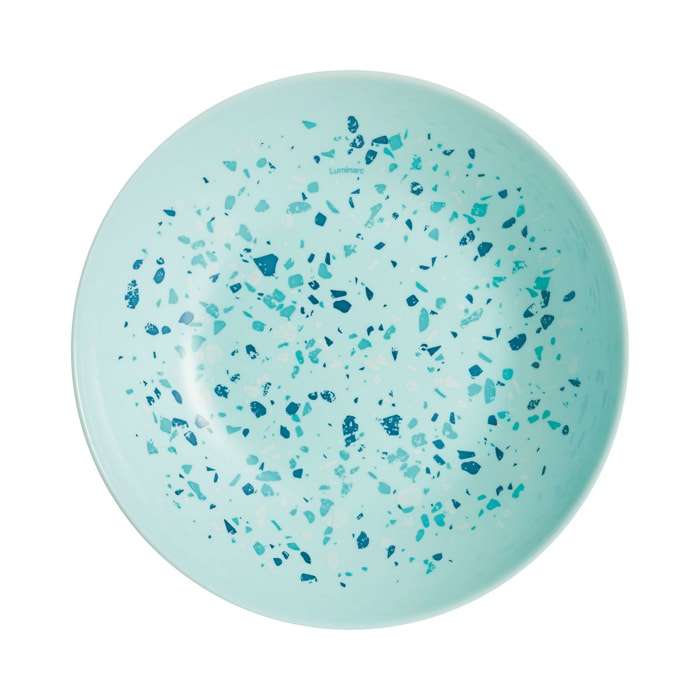 Assiette creuse turquoise 20cm Venizia - Luminarc - Verre opale extra résistant