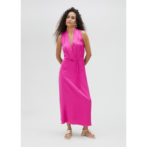 Abito midi con scollo a V