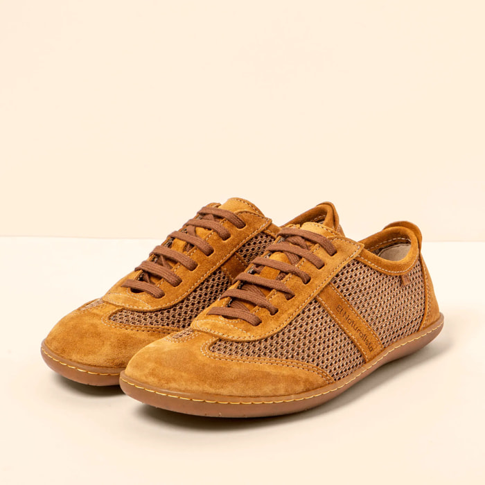 Zapatos N5293 MULTI MATERIAL TOFFEE/ EL VIAJERO color Toffee