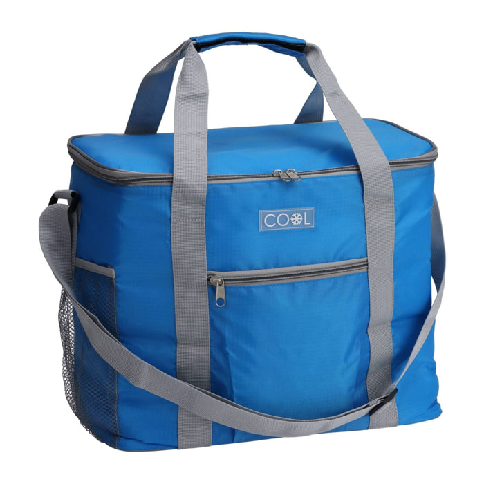 Well Home Bolsa Nevera de Poliéster Ripstop de 20 Litros en Azul Brillante 34x20x29cm