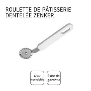 Roulette découpe pâte 16 cm Zenker Smart Pastry