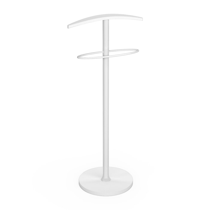 Galán de noche Suède blanco 109x46x34 cm