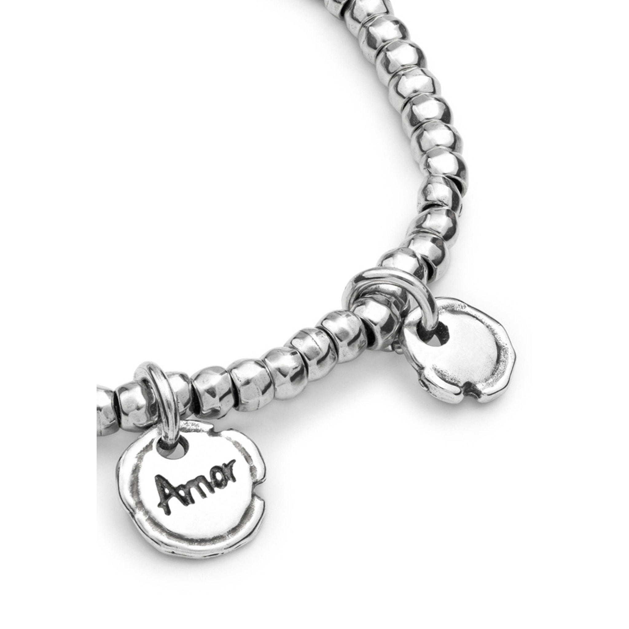 Pulsera Amor Sellado PLATEADO L