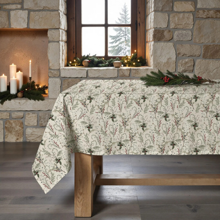Nappe en résine Anti-tâches Christmas Muerdago 2