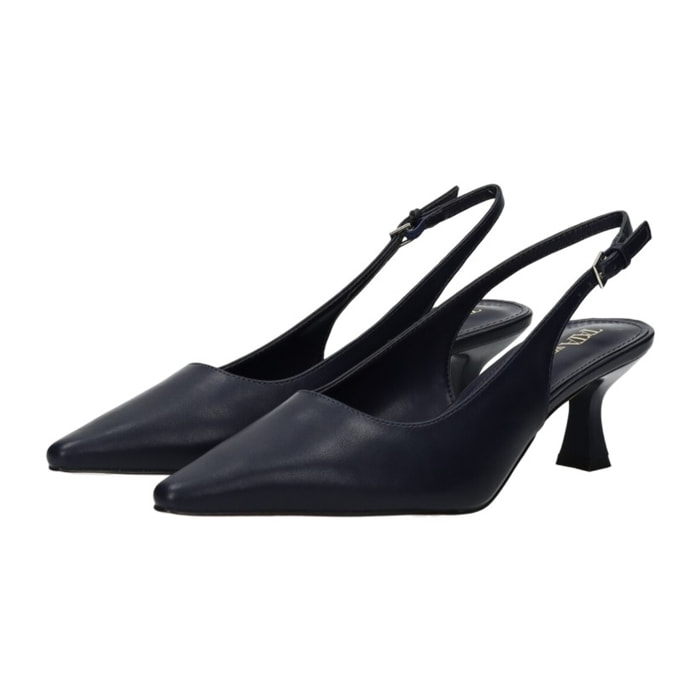 Décolleté sling back Donna Tata Italia Blu