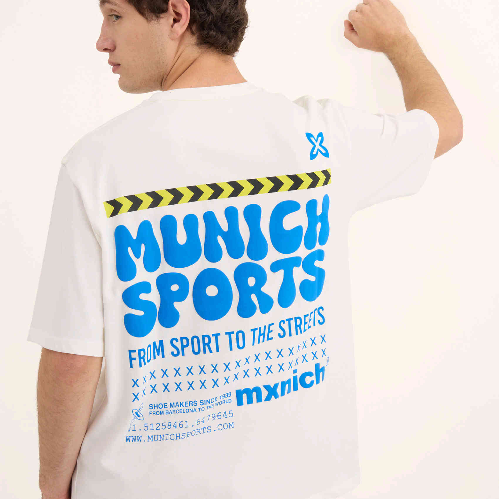 Camiseta Estilo Urbano Oversize Algodón Orgánico Blanco STREETWEAR T-SHIRT WHITE