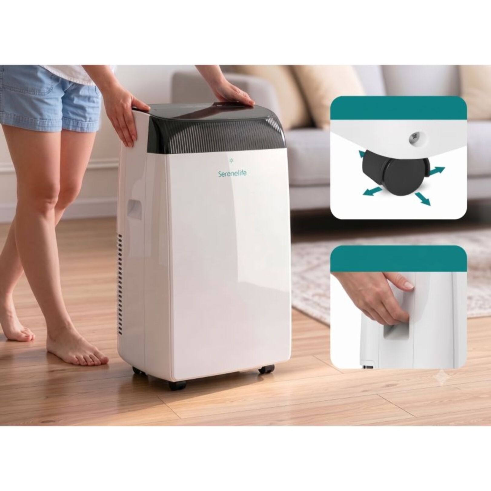 Climatiseur Mobile Wifi Classe A Blanc 12000BTU Serenelife SLPACW120EU