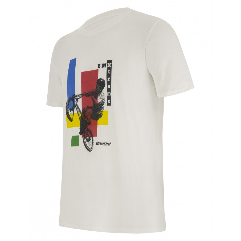 T-Shirt Bmx Urban - Uci Official - Bianco - Uomo