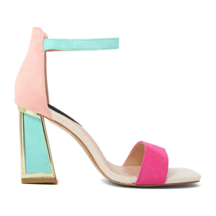 Sandali Donna colore Fuxia-Altezza tacco:9cm