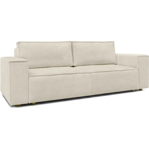 Canapé convertible 3 places en tissu chenille - HARPER