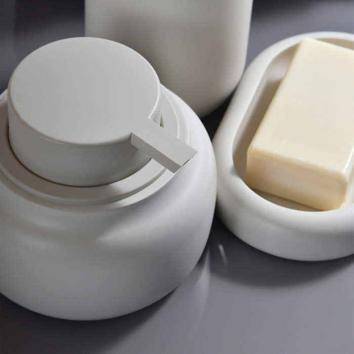 Porte-savon ZAC en polyresine – finition greige mate, design moderne