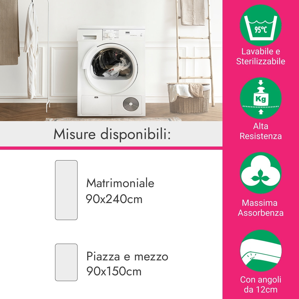 Traversa Sanitaria IPERSAN Bianco