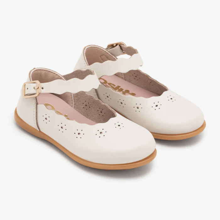 Ballerine con dettagli beige