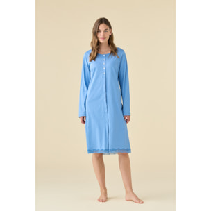 Camicia da notte donna estiva in cotone articolo essential. Noidinotte