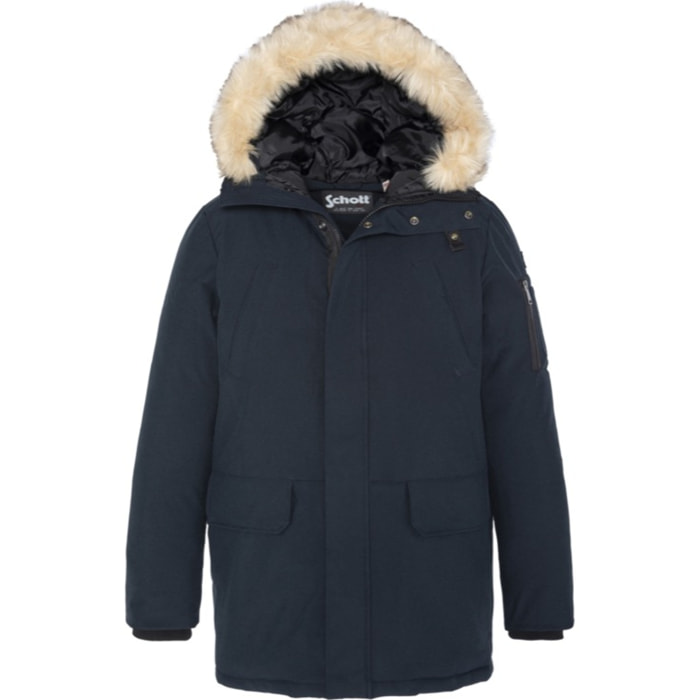 NELSON20PARKA WITH REMOVABLE HOOD TRIM100% POLYESTERNAVY