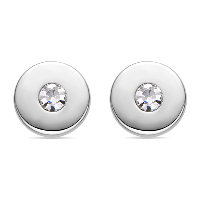 Pendientes con Circonita Brillante acabado plata