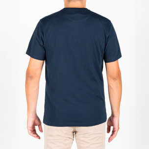 T-shirt con taschino logo ricamato