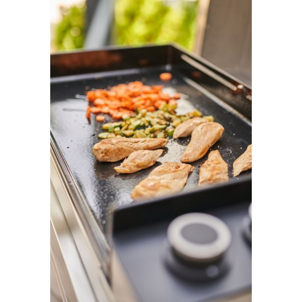 Plancha gaz FORGE ADOUR Premium 75 Inox 3 brûleurs à poser 75.5x41 cm