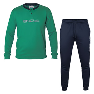 Pigiama Lungo Uomo GIVOVA Caldo Cotone Interlock
