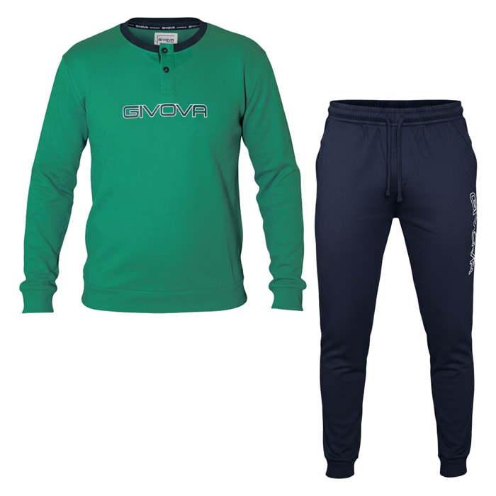 Pigiama Lungo Uomo GIVOVA Caldo Cotone Interlock