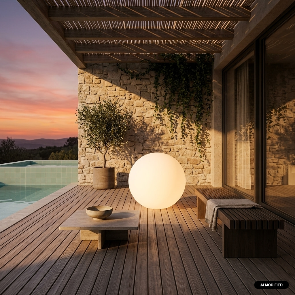 Boule lumineuse intérieur/extérieur LED sans fil 16 couleurs SPHÈRE LED