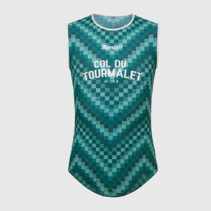 Maillot Jaune Col Du Tourmalet Base Layer Tank - Verde