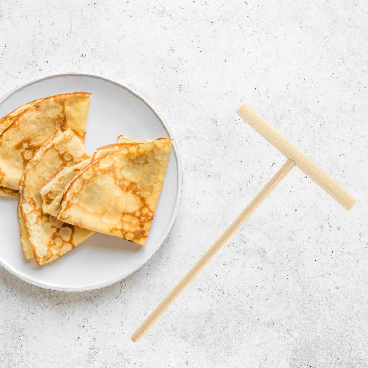 Ensemble de 2 Râteaux à crêpes 20 cm Fackelmann Wood Edition