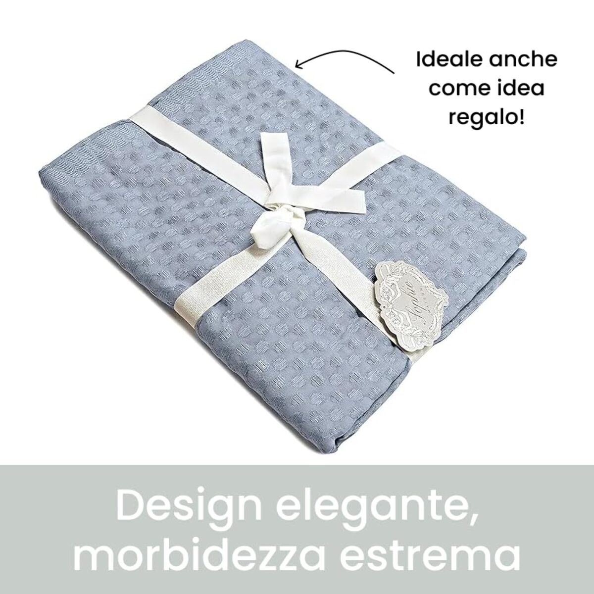 INTRECCI Set Asciugamani Bagno Viso e Bidet, Coppia Asciugamani Bagno, in Spugna di Puro Cotone 300 gr/mq, 110 x 60 cm + 60 x 40 cm, Morbido al Tatto, Tinta Unita Azzurro. Modello: Napone