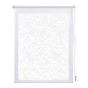 Estor Easyfix Tráslucido Deco Paisley Blanco