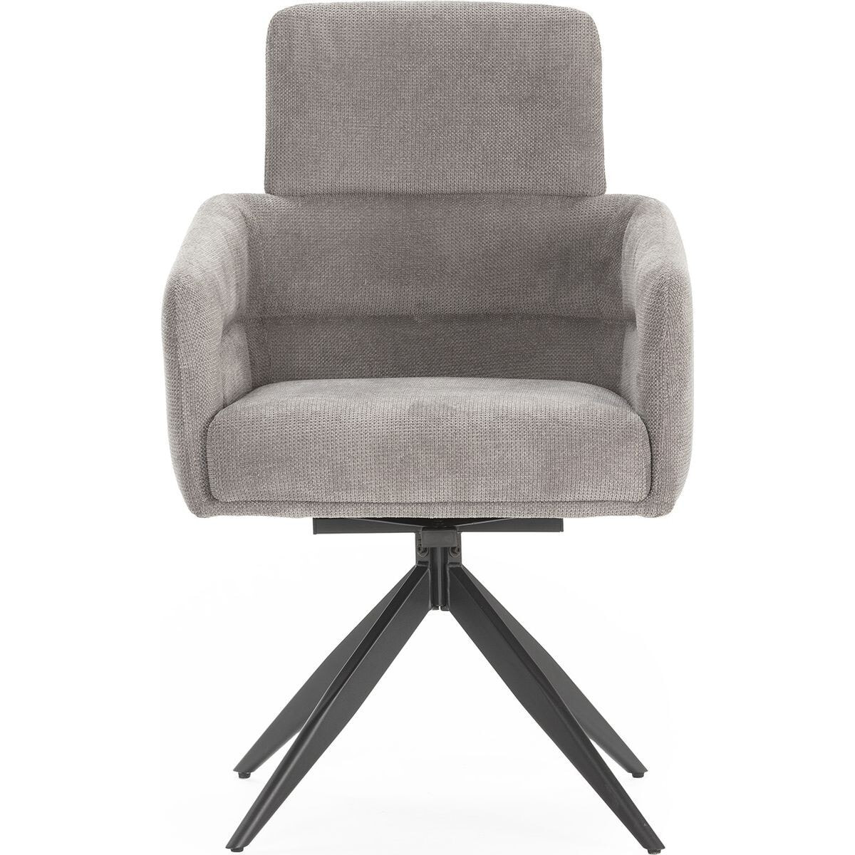 Lot de 2 fauteuils pivotants en tissu - ALVAR