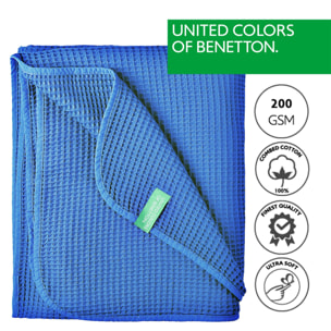 Manta clásica benetton azul
