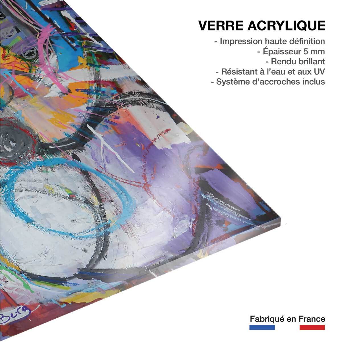 Tableau abstraite odalisque Tableau plexiglas