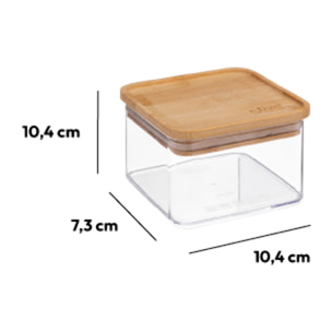 Boîte de conservation carrée couvercle bambou 05L Eske