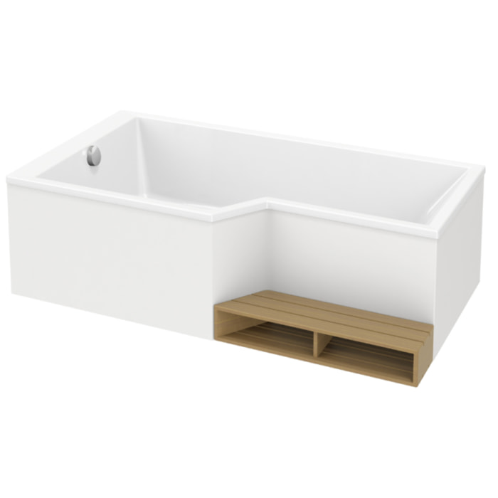 Baignoire bain douche JACOB DELAFON Neo blanc brillant