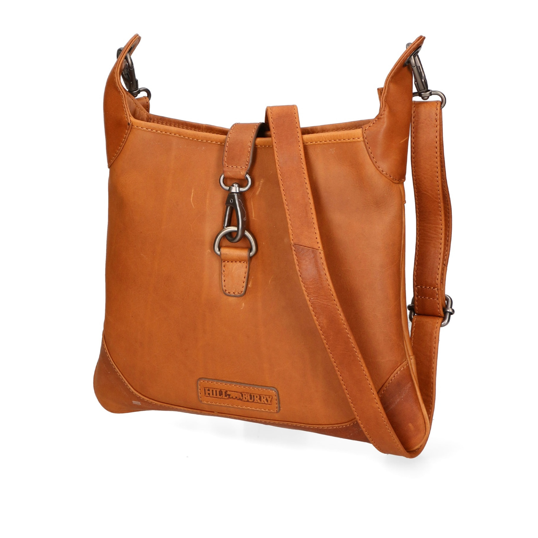 Borsa a tracolla da uomo - Modello False - Vera pelle - 30.0 x 26.0 x 2.0 cm