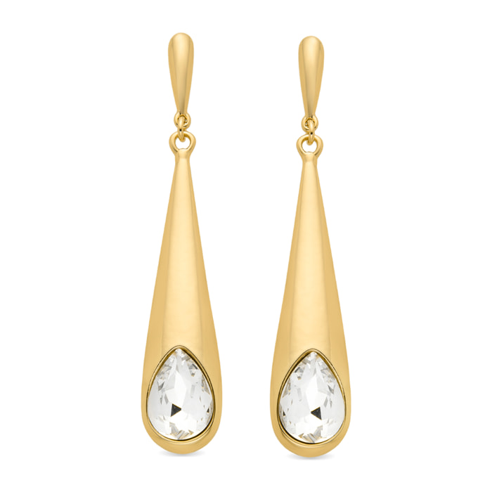 Pendientes acabado en oro amarillo de 18k