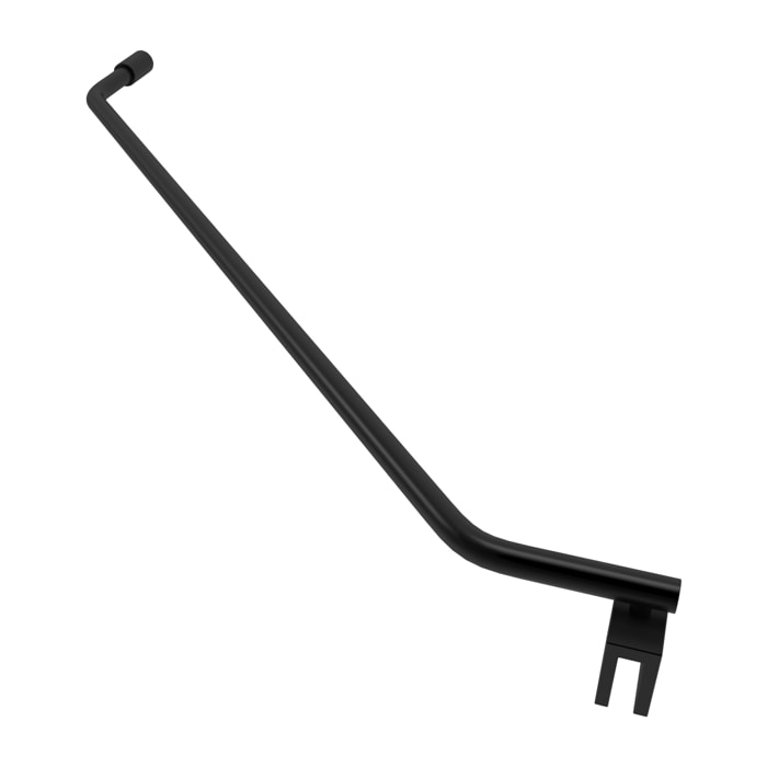 Barre de fixation d'angle noir mat pour douche a l'italienne - BARRE DE FIXATION MURALE D'ANGLE