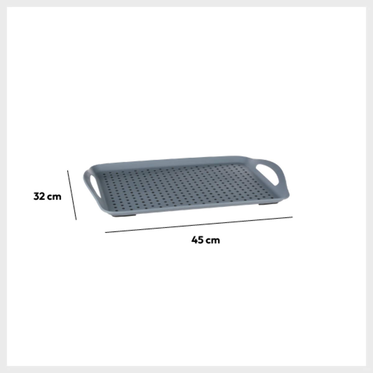 Plateau anti-dérapant 45x32cm