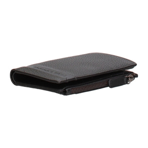 Portafoglio uomo in vera pelle - Modello Nyxos Plus - Casual - 9.5 x 13.5 x 2.4 cm