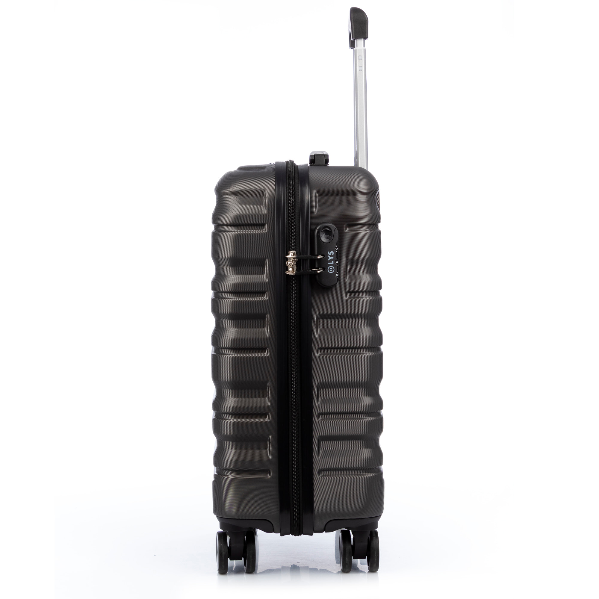 Juego de 3 maletas Trolley, en material ligero ABS de alta resistencia. Cerradura numérica y 4 ruedas giratorias 360° extraibles en la maleta grande.