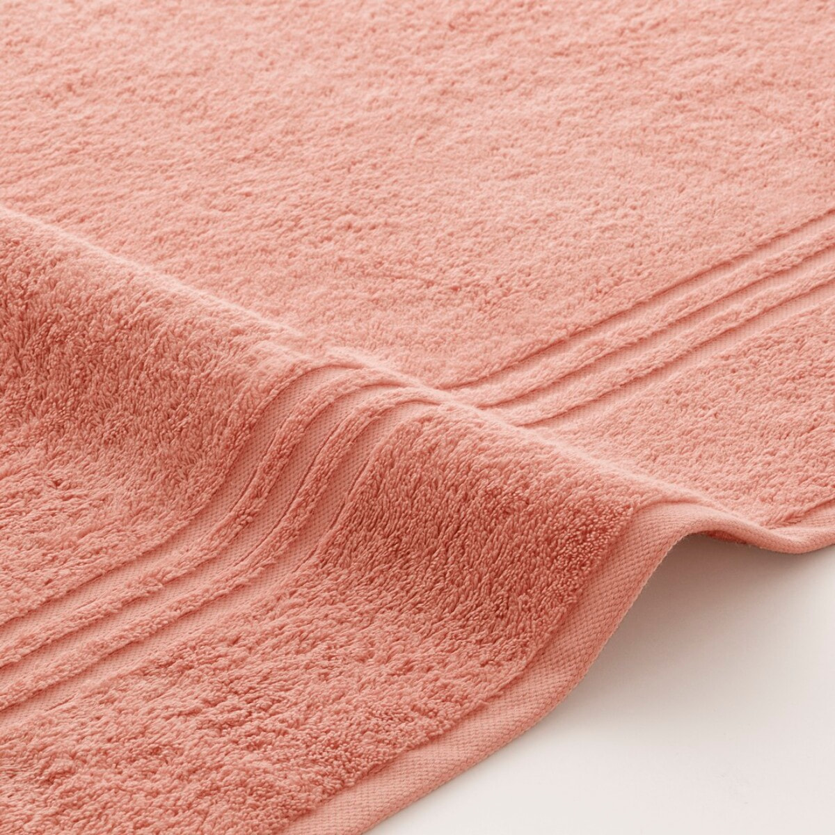 Set 2 toallas ducha + 2 toallas lavabo taupe-coral premium